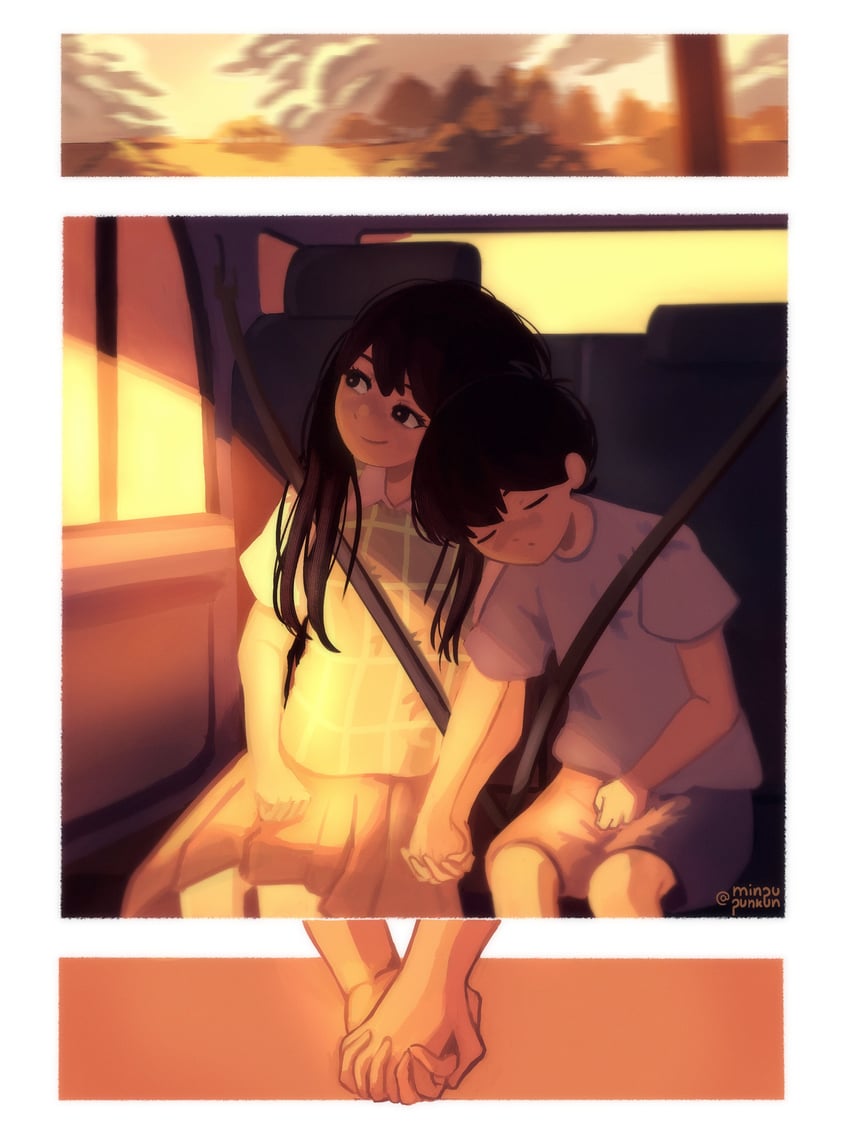 OMORI、玛丽 (远方) (OMORI)、Mari (Omori) 1名男孩 1名女孩 替换服装 呆毛 作者名