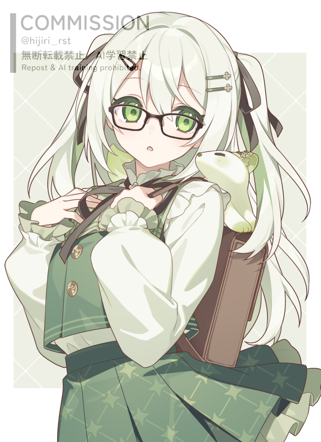 原创 1名女孩 动物 兽耳毛 背包 包