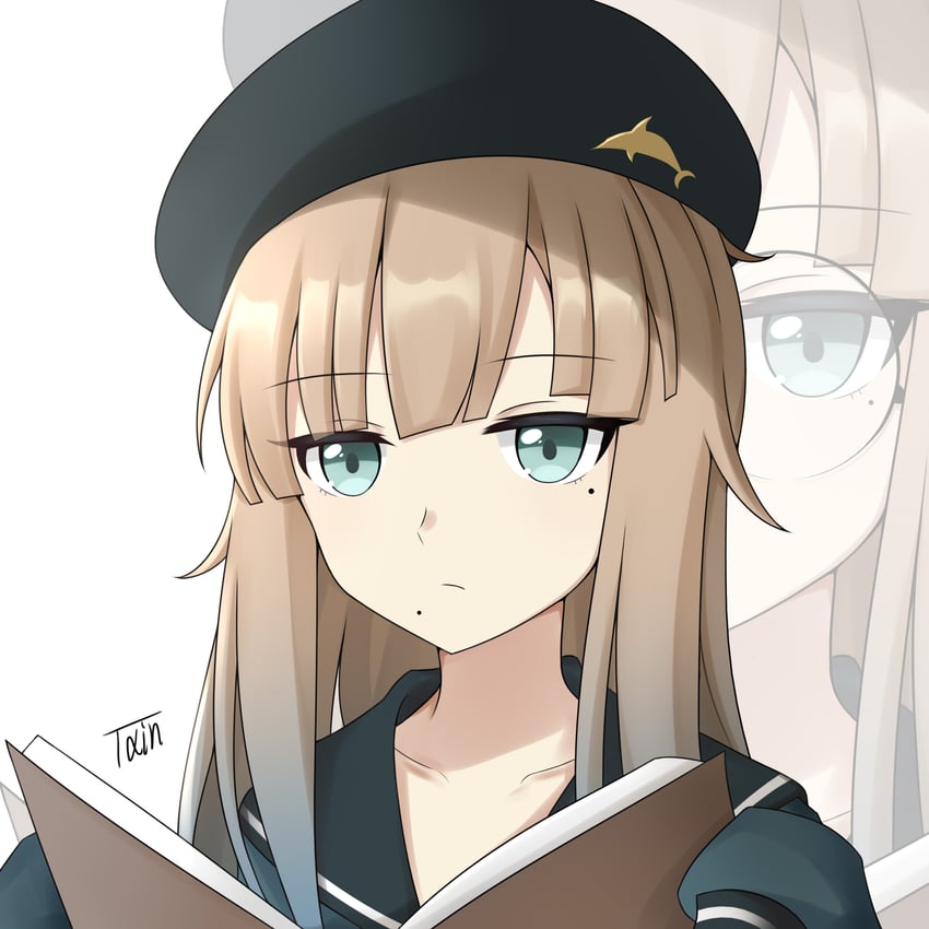 Fate/Grand Order、Fate系列、尼摩 (Fate) 1名女孩 贝雷帽 黑帽子 黑色水手领 蓝眼