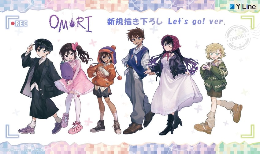 OMORI、阿比 (OMORI)、Aubrey (OMORI) 2名女孩 4个男孩 整理衣服 整理头饰 替换服装