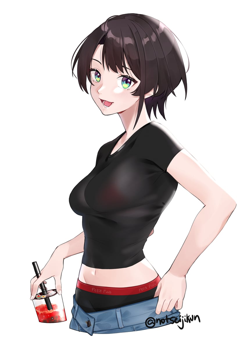 Hololive、大空昂 1名女孩 :D 水色瞳 作者名 黑发