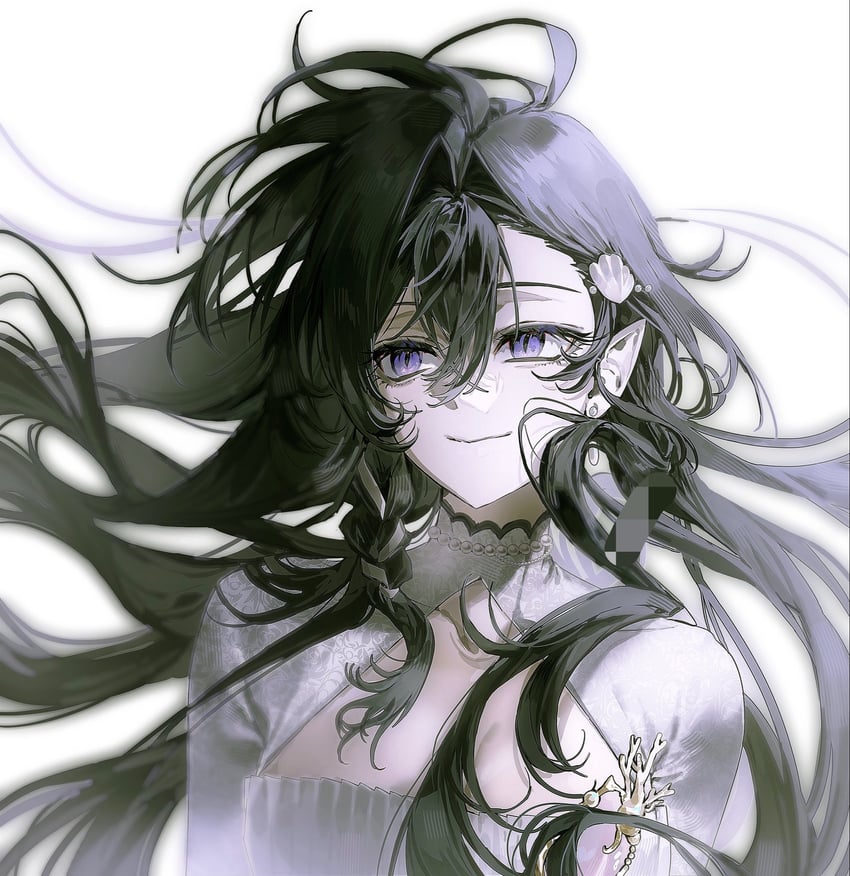 原创 1名女孩 :> 黑发 乳房 胸部镂空