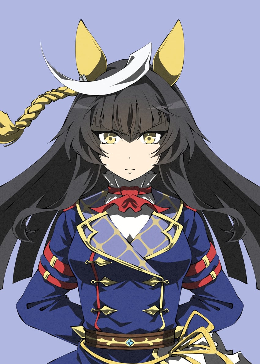 赛马娘、嘉石光辉(赛马娘)、嘉实光 (赛马娘) 1名女孩 呆毛 兽耳 阿斯科特领巾 不对称夹克