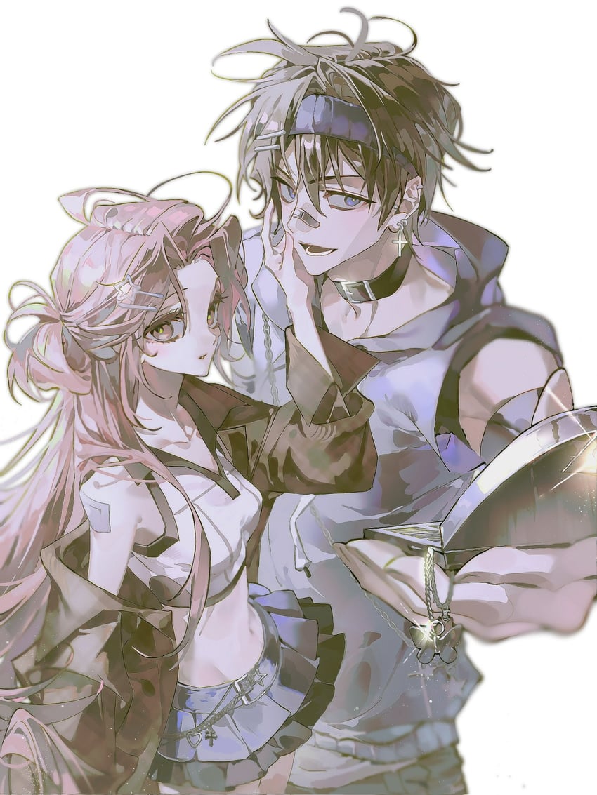 原创 1名男孩 1名女孩 蓝眼 棕发 情侣