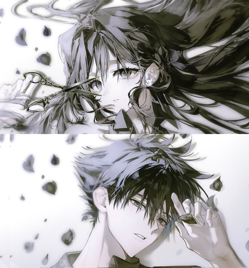 原创 1名男孩 1名女孩 黑瞳 黑发 情侣