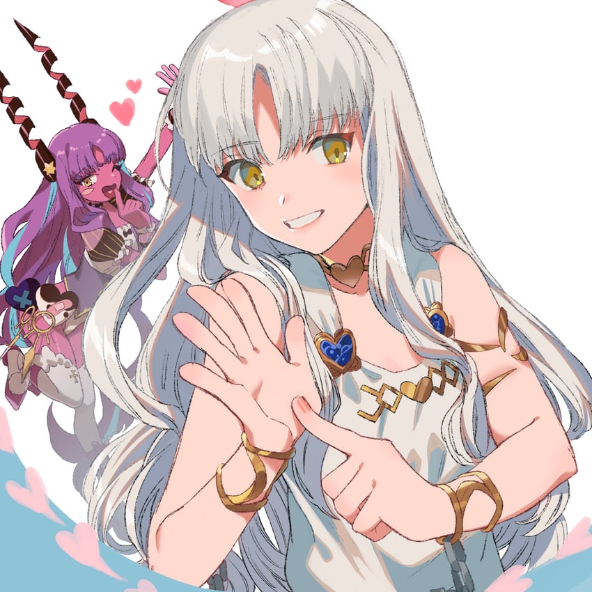 Fate/Grand Order、Fate系列、卡莲·奥尔黛西亚 1名女孩 臂环 露肩 腮红贴纸 手链