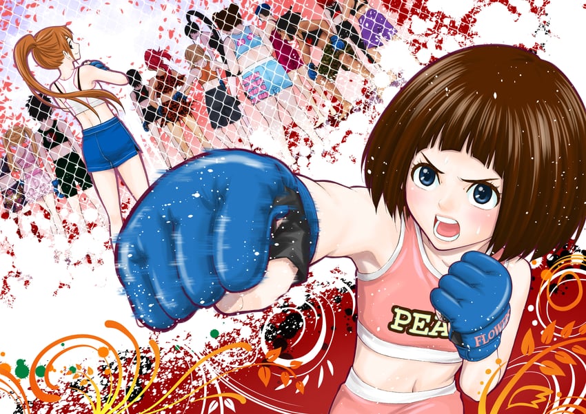 hanakaku 6个以上女孩 金发 蓝眼 胸罩 棕发