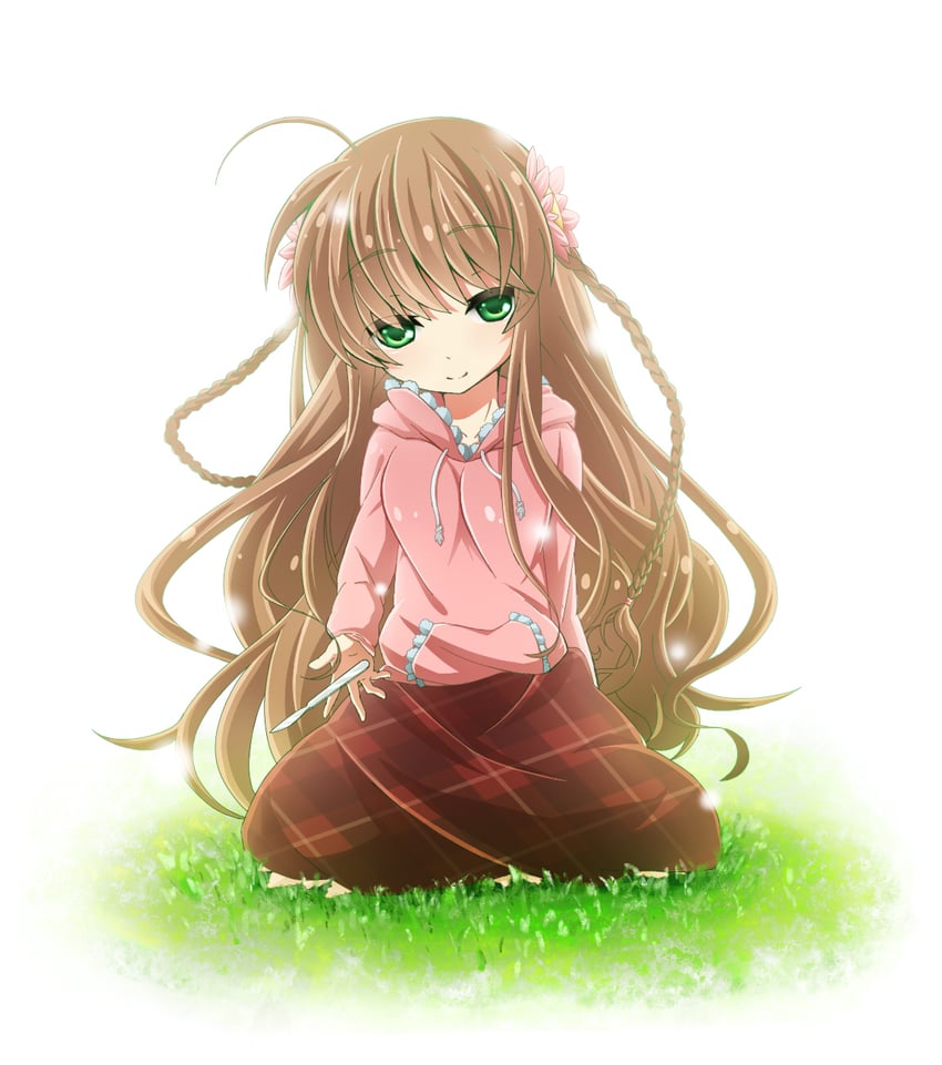 Rewrite、神户小鸟 1名女孩 呆毛 辫子 休闲装 闭嘴