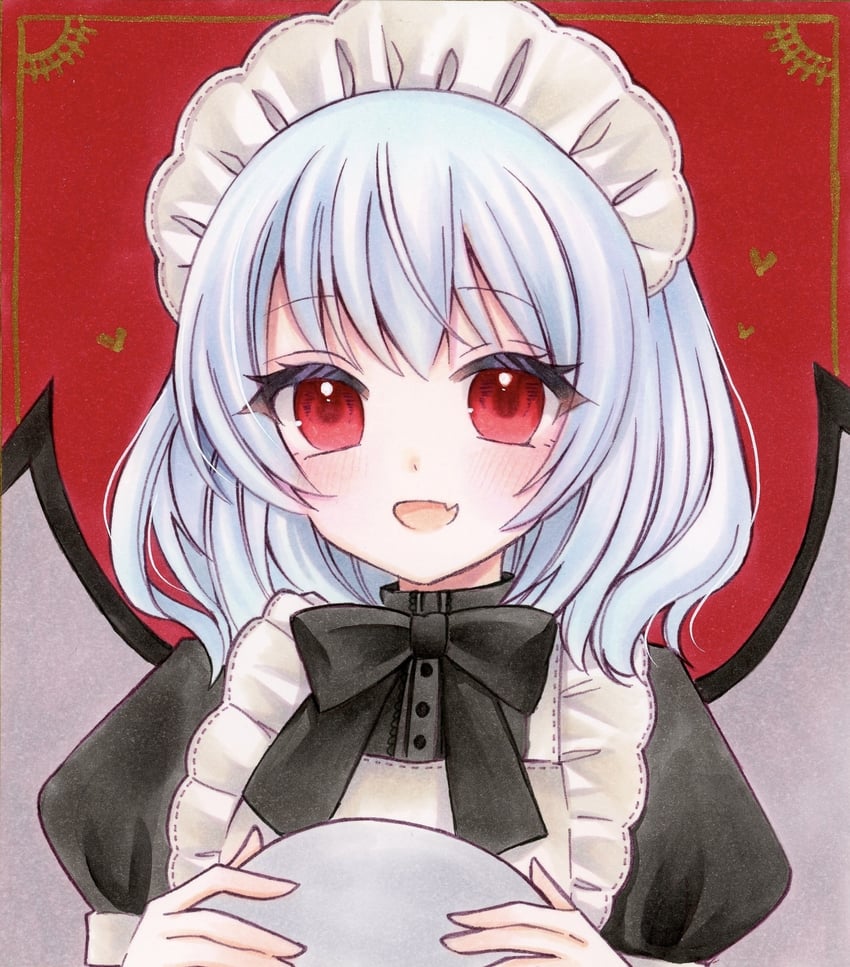 东方Project、蕾米莉亚·斯卡蕾特 1名女孩 :D 替换服装 围裙 蝙蝠翅膀