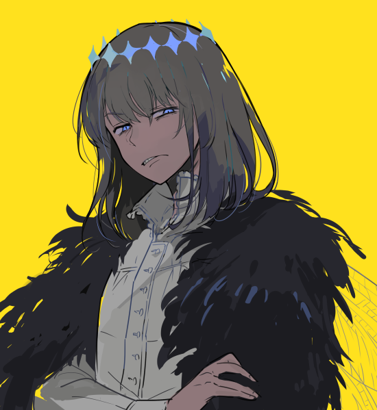 Fate/Grand Order、Fate系列、奥伯龙 (Fate) 1名男孩 蓝眼 咬牙 披风 有领衬衫