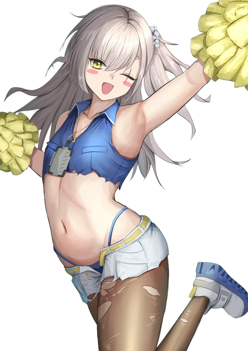 少女前线、少女前线2：追放、莉娃 (少女前线2：追放) 1名女孩 :D 微笑 腋下 比基尼