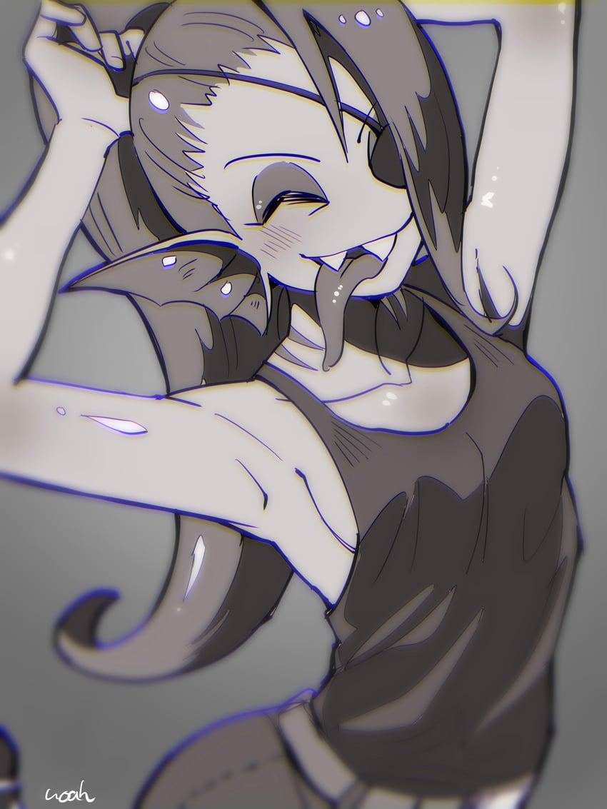 传说之下、Undertale/Deltarune、安黛因 1名女孩 腋下 作者名 脸红 乳房