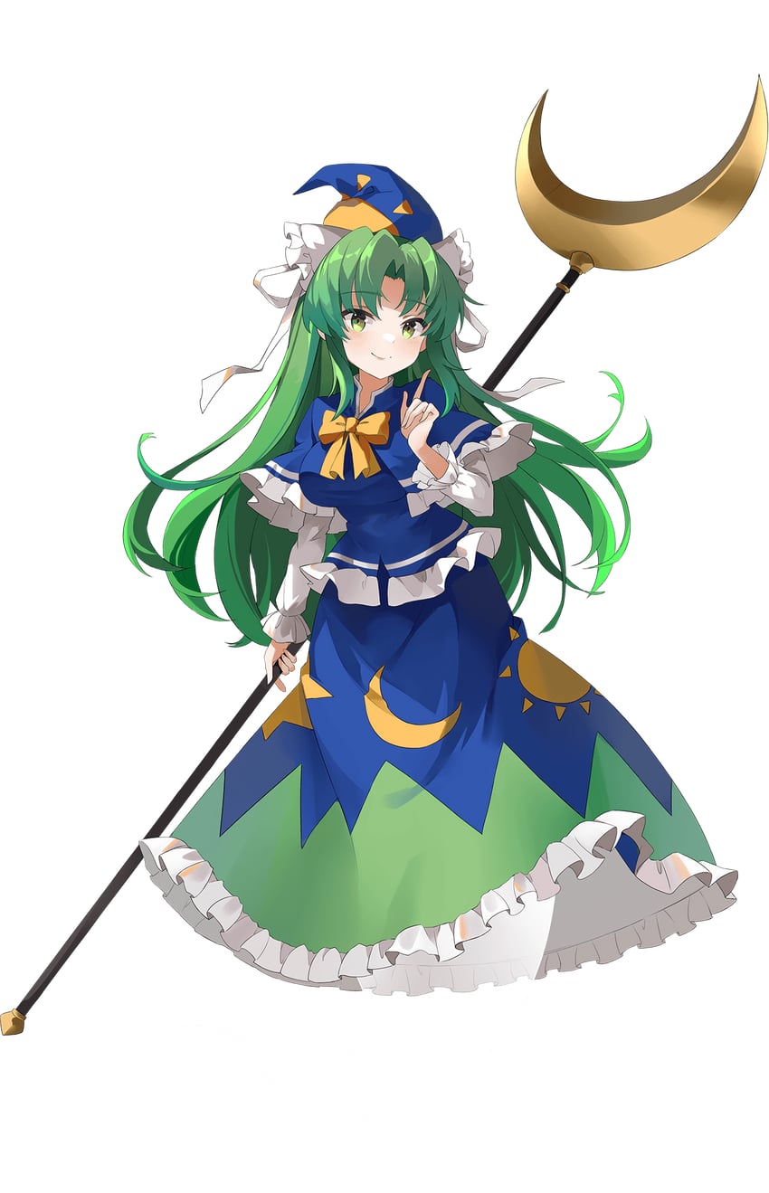东方Project、东方Project (PC-98)、东方阿尔卡迪亚记录 1名女孩 蓝色小披肩 蓝帽子 蓝色衬衫 蓝裙子