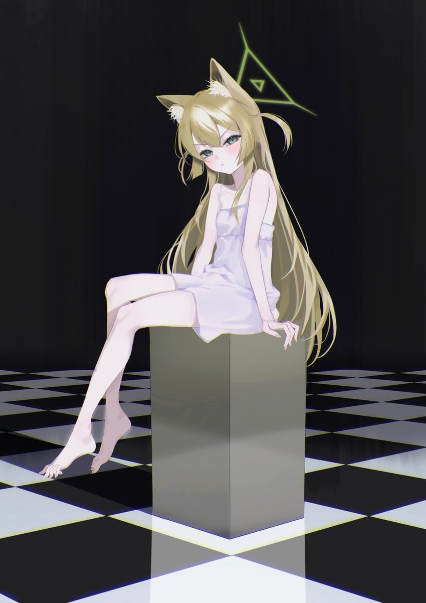 蔚蓝档案 1名女孩 替换服装 生气 兽耳毛 兽耳