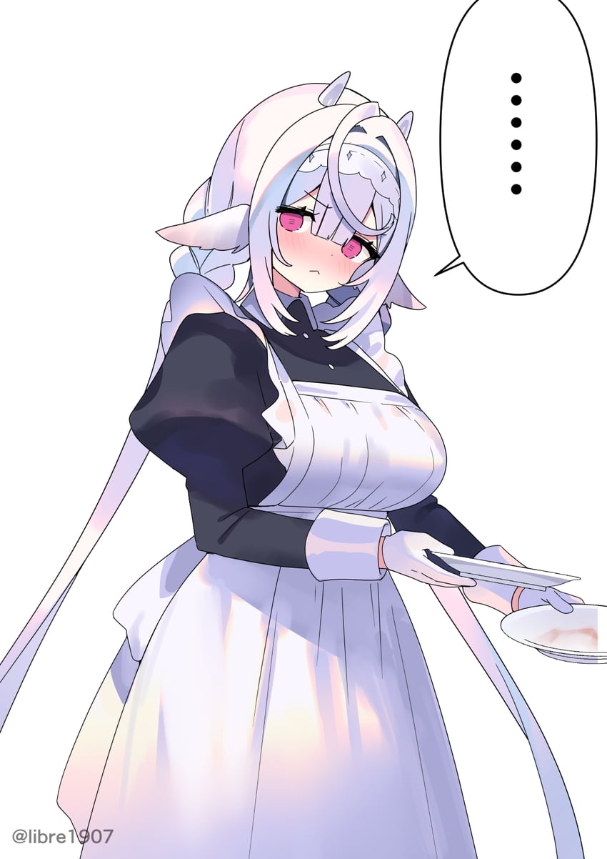 原创 ... 1名女孩 :< 兽耳 围裙
