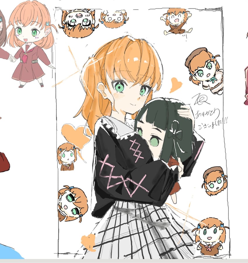 Love Live!、Love Live! 莲之空女学院学园偶像部、日野下花帆 1名女孩 黑色针织衫 黑发 开襟衫 角色人偶