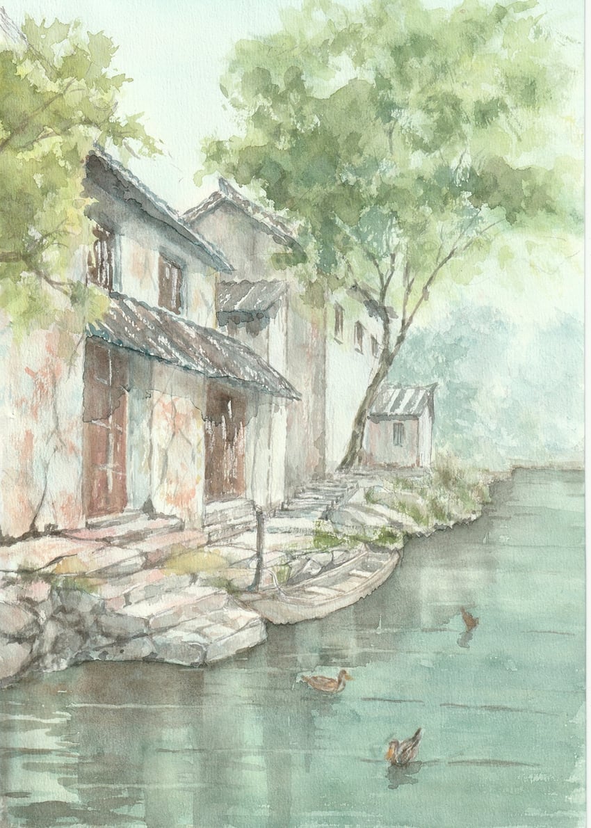 原创 动物 鸟 船 中国 鸭子