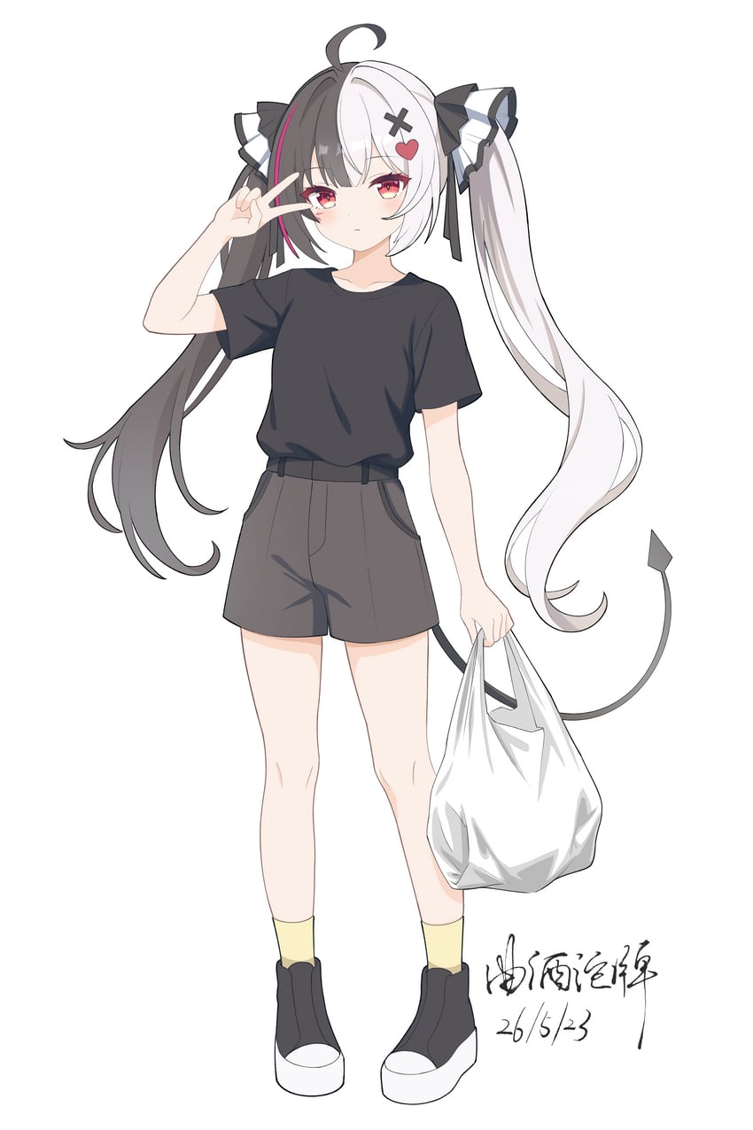 从虚无到永恒、拉克莉莫莎 (圣洁之歌) 1名女孩 呆毛 替换服装 包 黑发