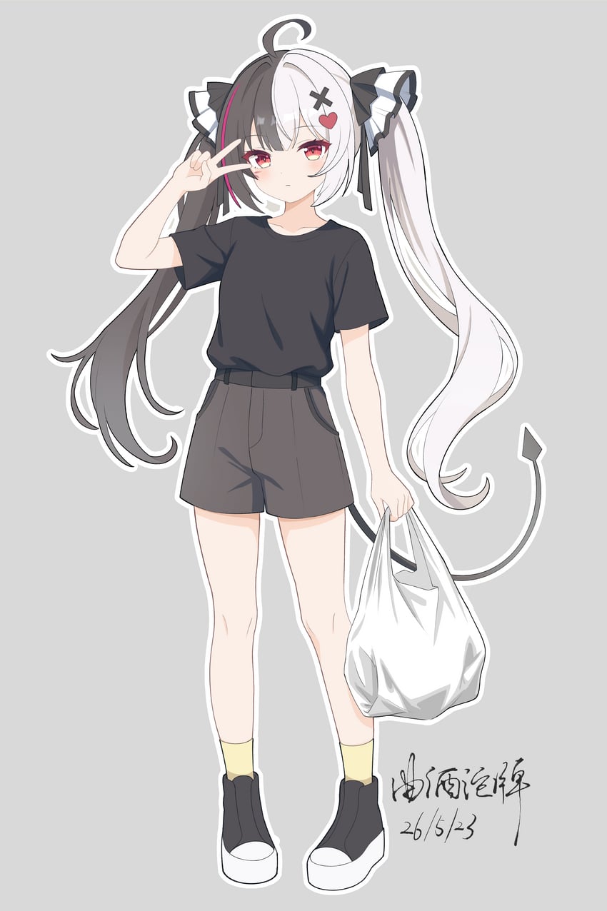 从虚无到永恒、拉克莉莫莎 (圣洁之歌) 1名女孩 呆毛 替换服装 包 黑发