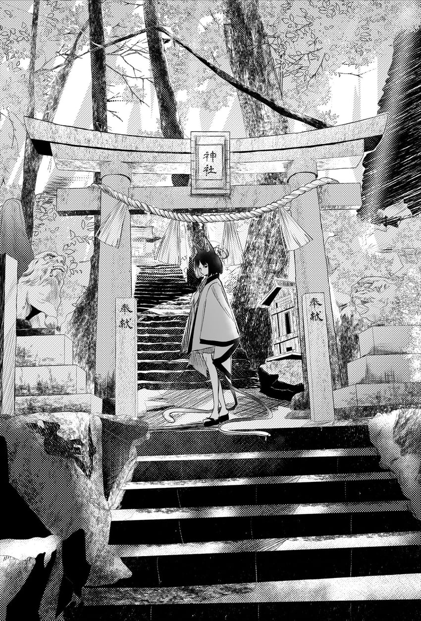 蔚蓝档案、桔梗 (碧蓝档案) 1名女孩 兽耳 黑发 猫耳 猫娘
