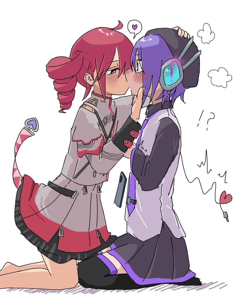 Synthesizer V、UTAU、重音Teto ! 2名女孩 问号 呆毛 音频插口