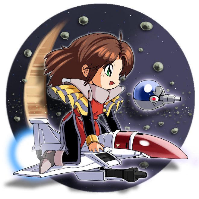 gley lancer、gley lancer (ship)、lucia cabrock 1名女孩 铠甲 小行星 黑色连体衣 紧身连体衣