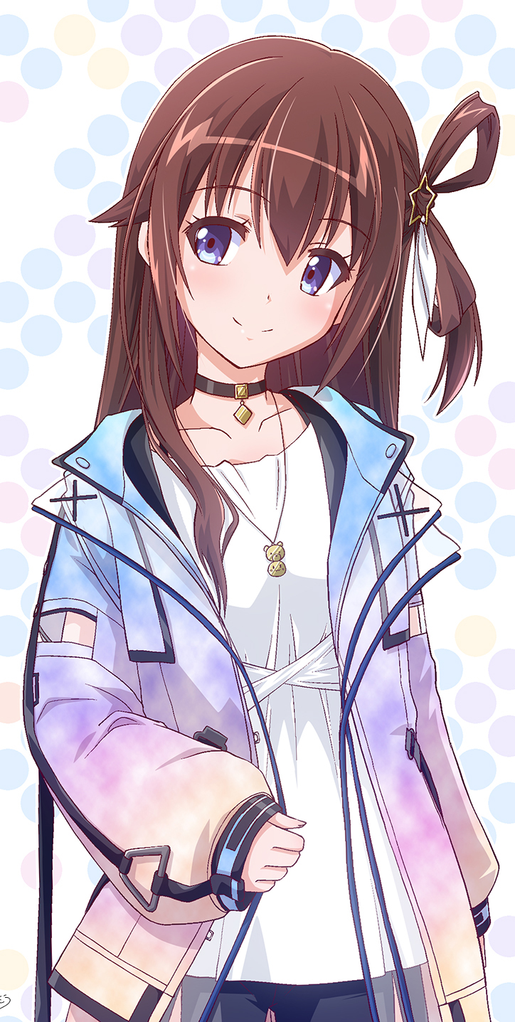 Hololive、时乃空、tokino sora (pulse) 1名女孩 替换服装 黑色项圈 蓝色裤子 棕发