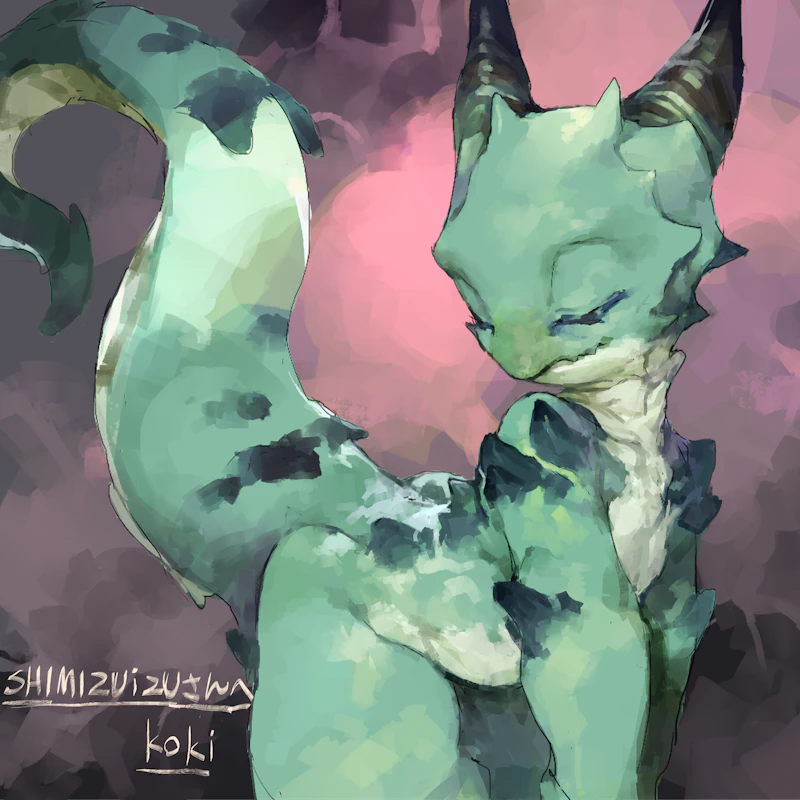 原创 1个其他角色 作者名 弯腰 黑角 借用的角色