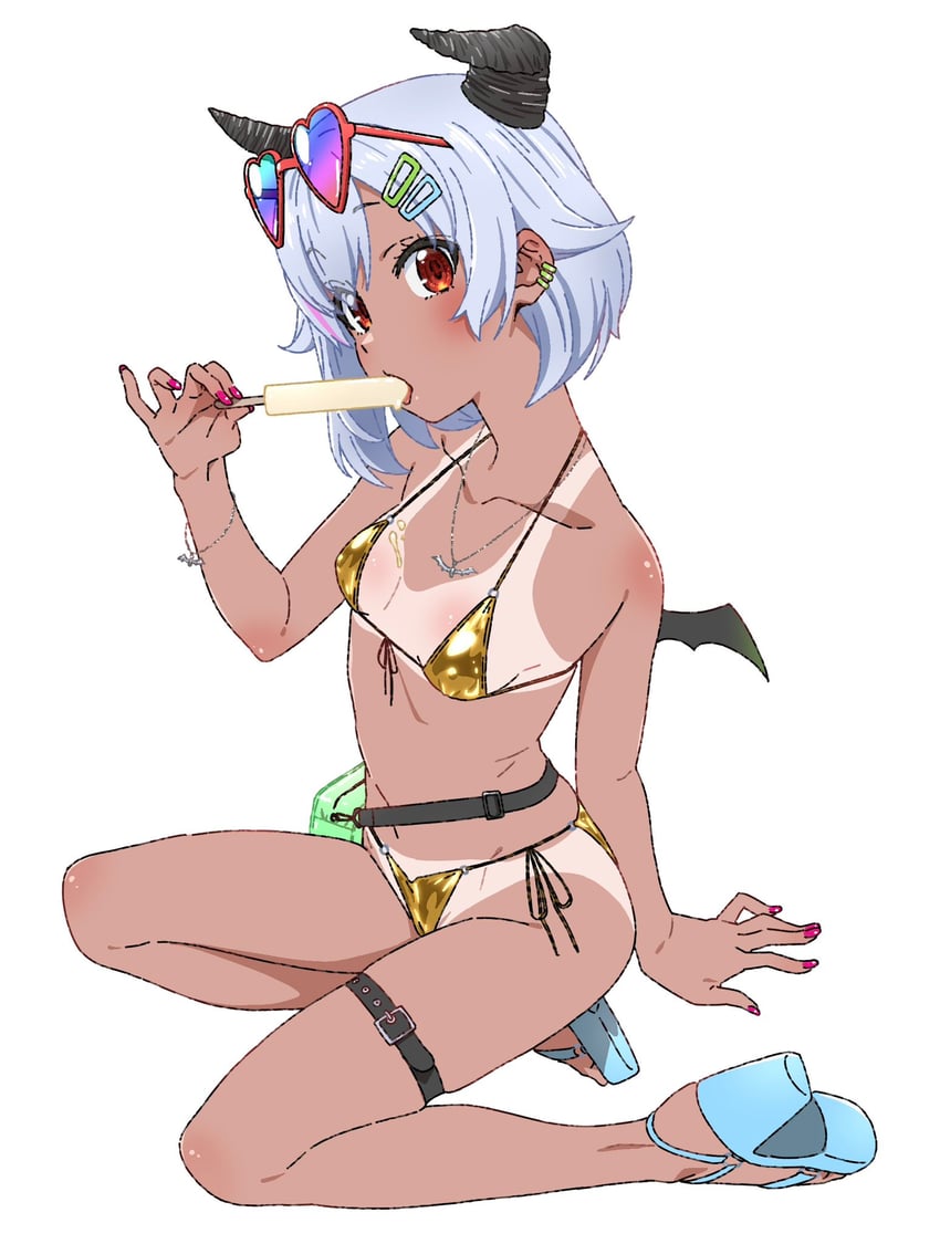 个人势虚拟主播、alu (vtuber) 1名女孩 包 蝙蝠项链 蝙蝠翅膀 腰带