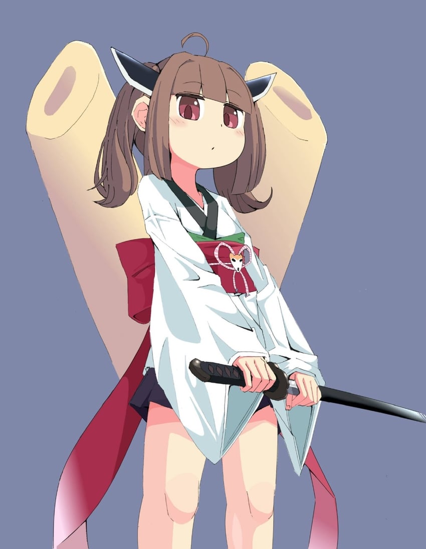VOICEROID、东北切蒲英 1名女孩 呆毛 后背蝴蝶结 脸红 蝴蝶结