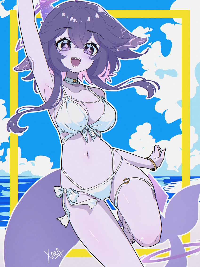 个人势虚拟主播、Megalodon (Vtuber) 1名女孩 :D 举手 腋下 比基尼
