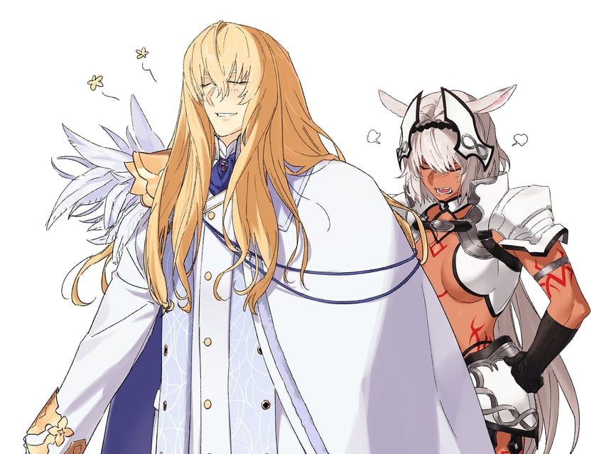 Fate/Grand Order、Fate系列、凯妮斯 (Fate) 1名男孩 1名女孩 兽耳 恼怒 铠甲