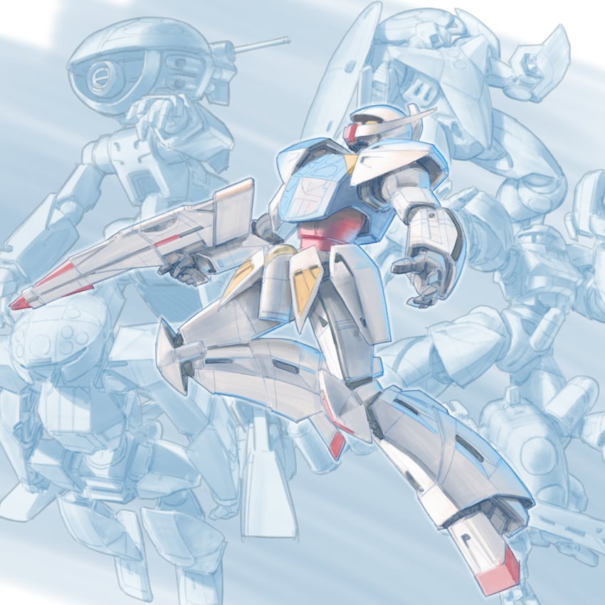 高达、倒A高达、flat (mobile suit) 军队 光束炮 光束步枪 能量枪 枪