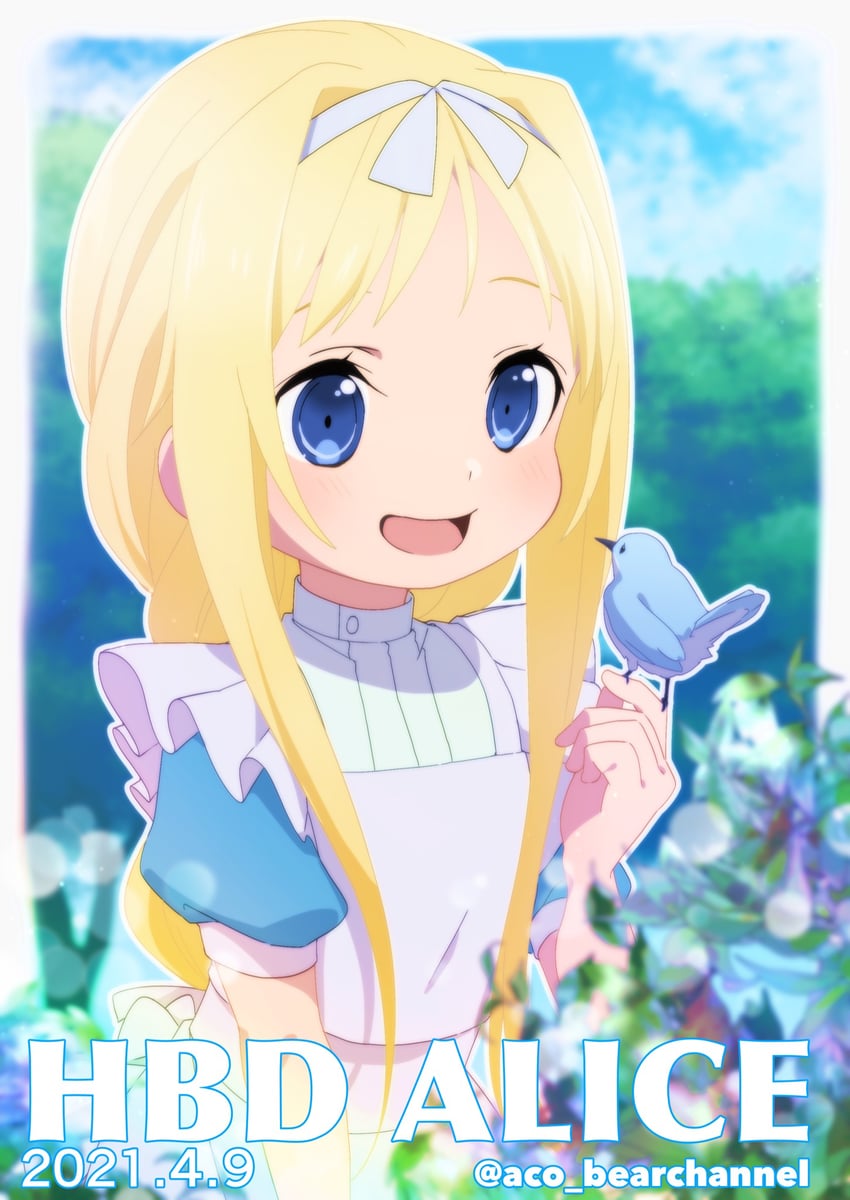 刀剑神域、刀剑神域：Alicization、爱丽丝·滋贝鲁格 1名女孩 :D 作者名 鸟 鸟在手上