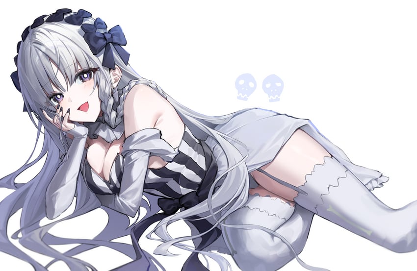 Fate/strange Fake、Fate系列、弗兰切斯卡·普雷拉蒂 (Fate) 1名女孩 黑色蝴蝶结 黑瞳 黑色指甲 蝴蝶结