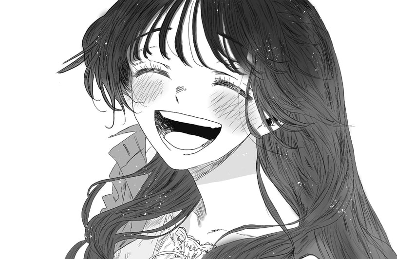 薰衣草之花，凛然绽放、和栗薰子 1名女孩 :D 微笑 脸红 碎刘海