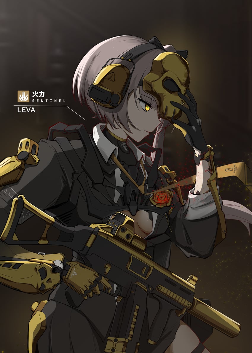 使命召唤、三角洲特种部队 (游戏)、少女前线 1名女孩 乳房 枪 H&K UMP 手持