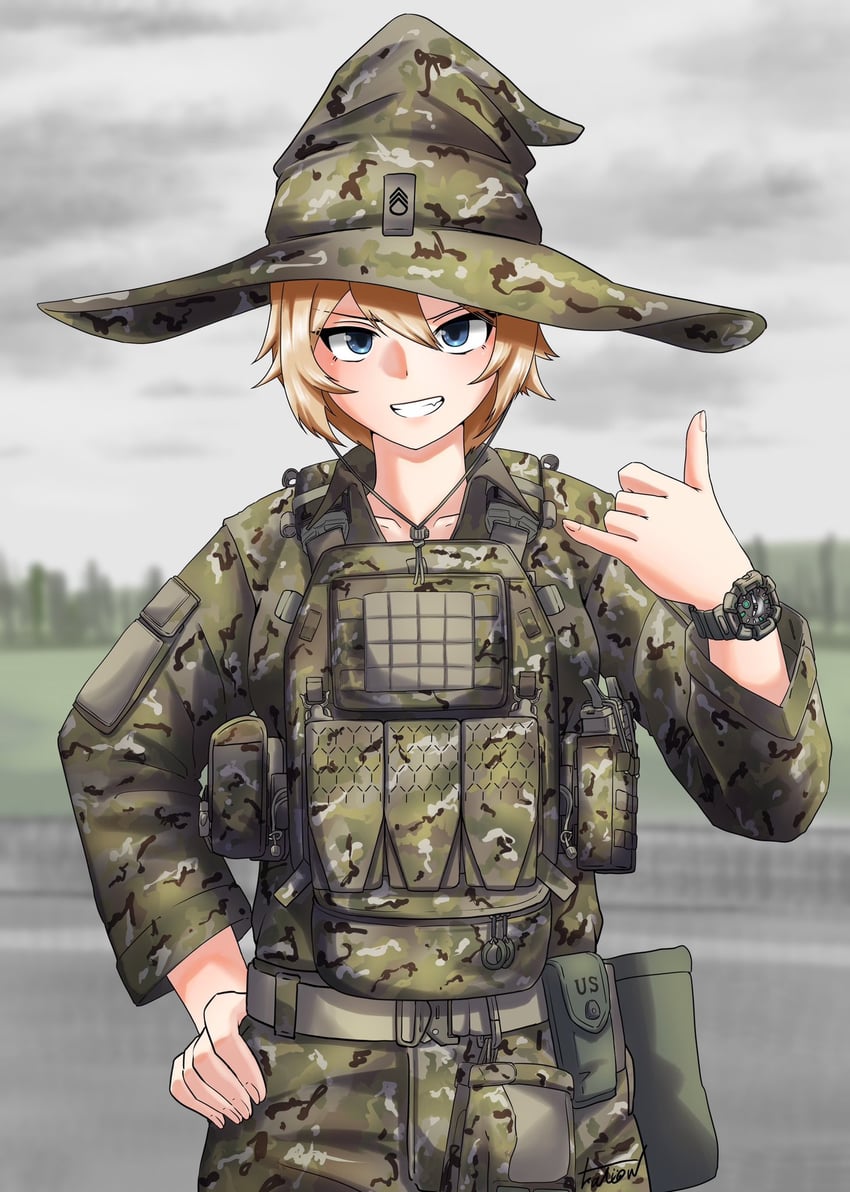 原创 1名女孩 金发 蓝眼 模糊 模糊背景