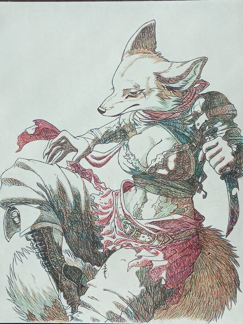 原创 1名女孩 靴子 乳房 乳沟 匕首