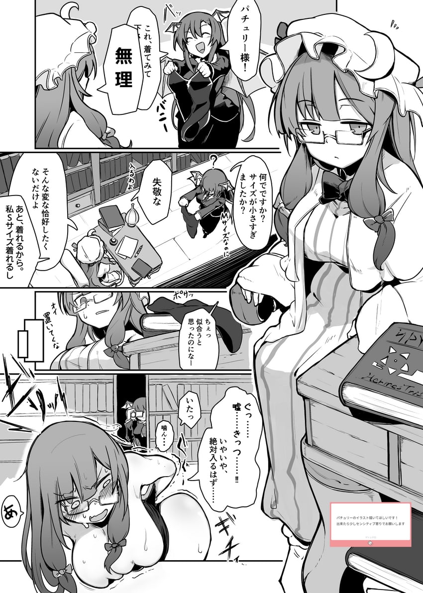 东方Project、小恶魔、帕秋莉·诺蕾姬 2名女孩 :D 问号 微笑 替换服装
