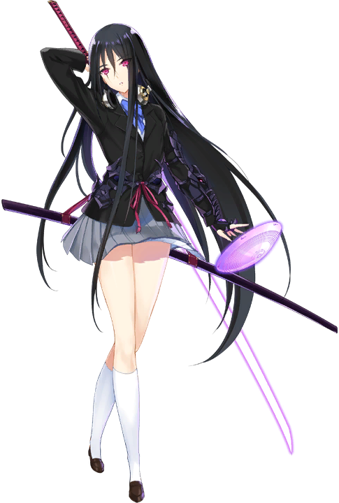 超昂系列 (AliceSoft)、超昂大战 Escalation Heroines、雾崎阳明 1名女孩 举手 铠甲 黑发 西装外套