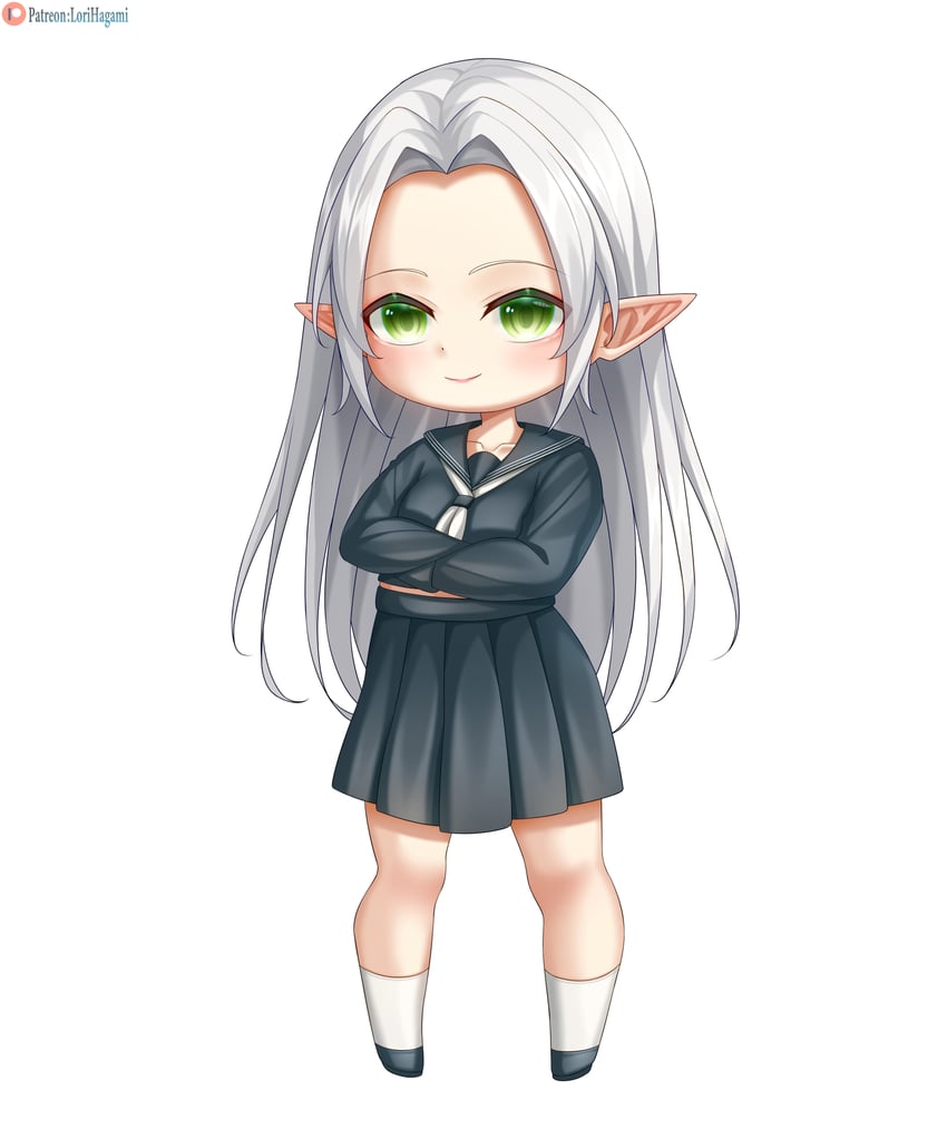 黑暗之道系列、taael myrthnddare 1名女孩 黑色水手领 黑色水手服 黑衬衫 黑色裙子