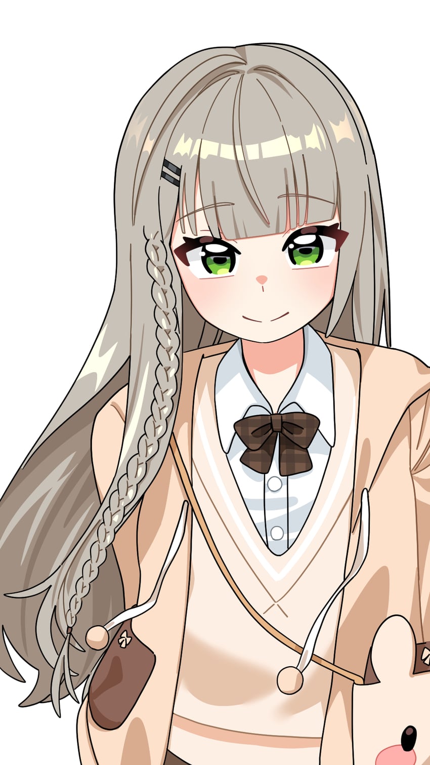 异世界偶像、WAKTAverse、Viichan 1名女孩 动物形状包 包 脸红 蝴蝶结
