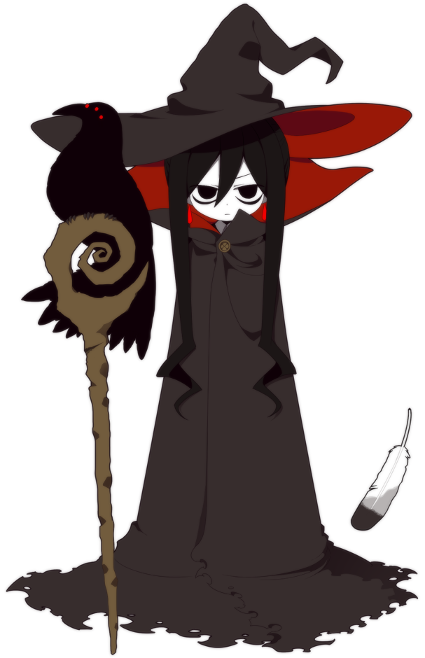 海底囚人、大海原与大海原、daimajou (funamusea) 1名女孩 眼袋 鸟 黑斗篷 黑瞳