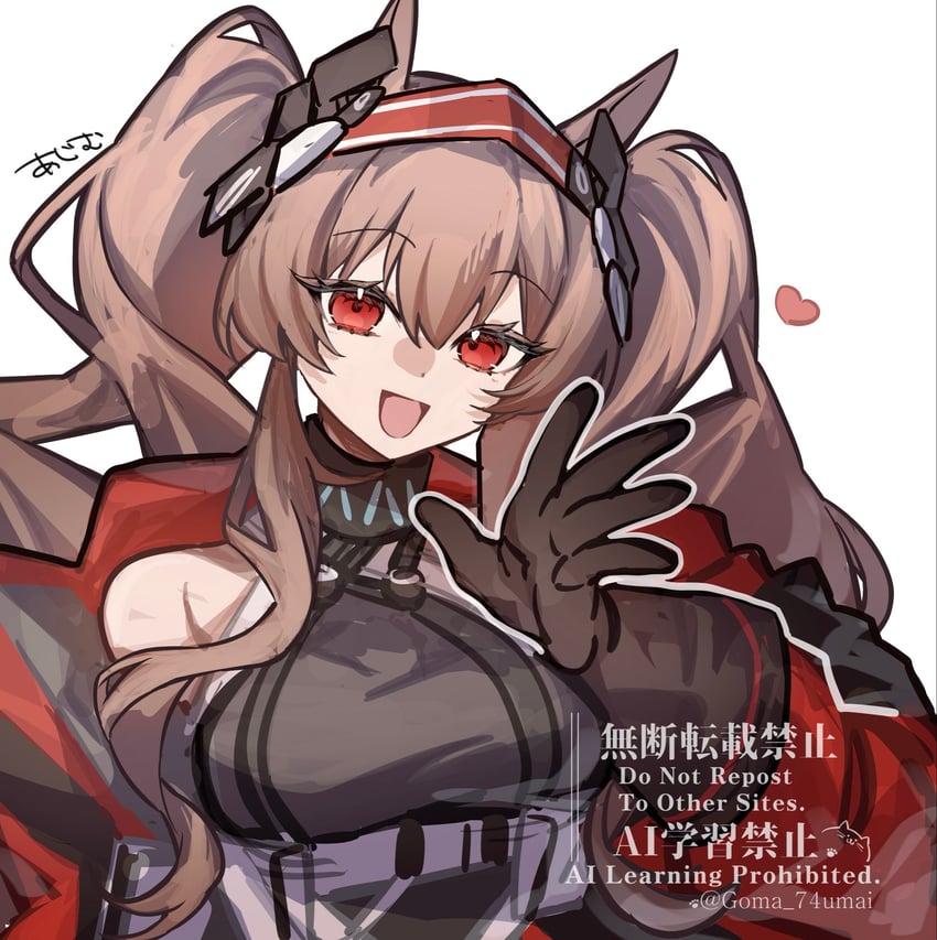 明日方舟、安洁莉娜 (明日方舟)、安洁莉娜 (质素访客) (明日方舟) 1名女孩 :D 异形乳量 (大) 兽耳 露肩