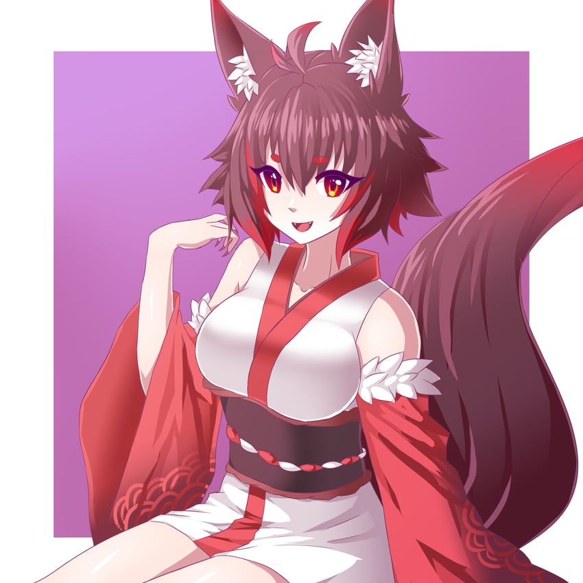 圣地 (系列)、sacred earth - alternative、konoe kanno 1名女孩 兽耳毛 兽耳 呆毛 边框