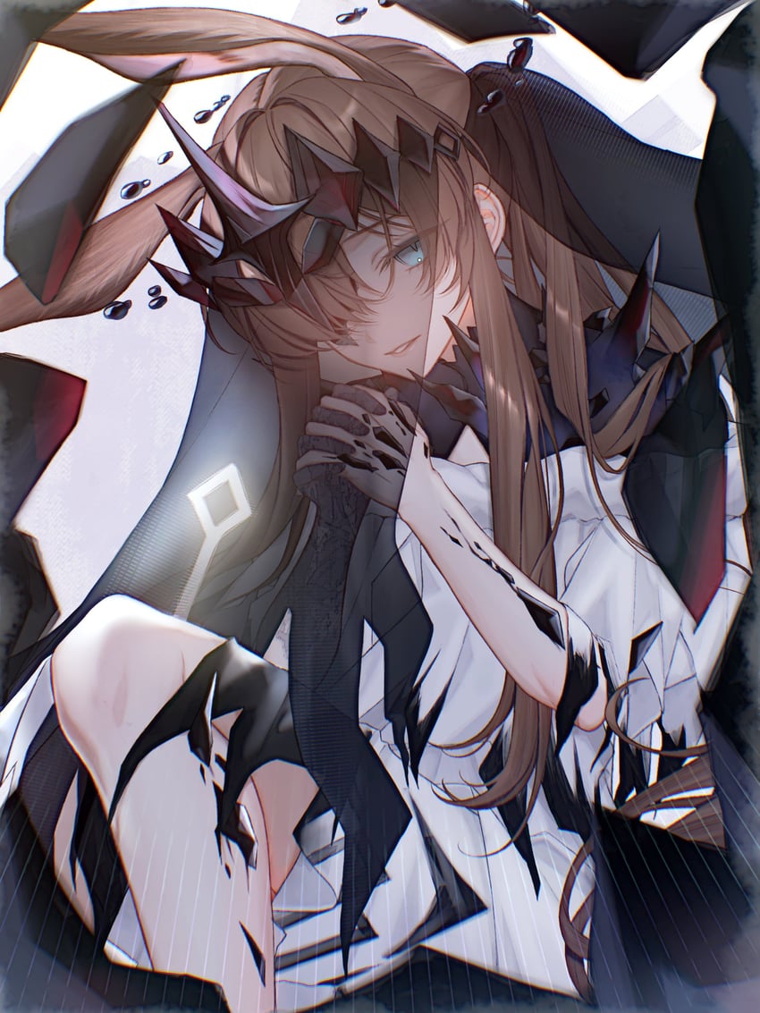 明日方舟、阿米娅 (明日方舟)、阿米娅 (魔王) (明日方舟) 1名女孩 兽耳 蓝眼 棕发 寂光永恒
