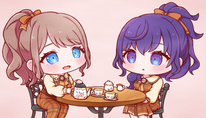 世界计划、朝比奈真冬、星乃一歌 (世界计划) 2名女孩 :D 惊讶 替换服装 蓝眼