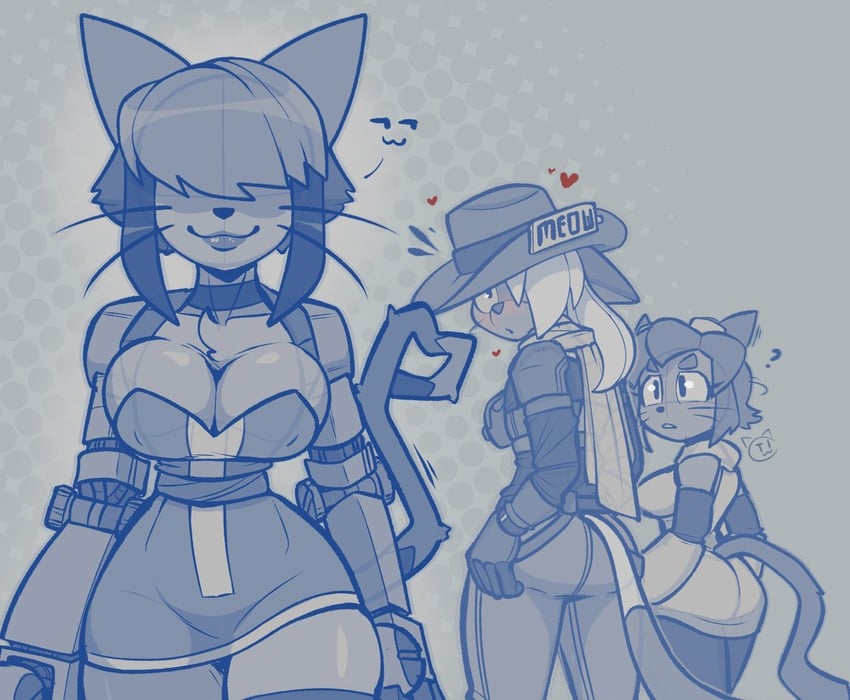 Gameoverse、原创、Kit Bodega 3人女子 兽耳 乳房 猫耳 猫娘