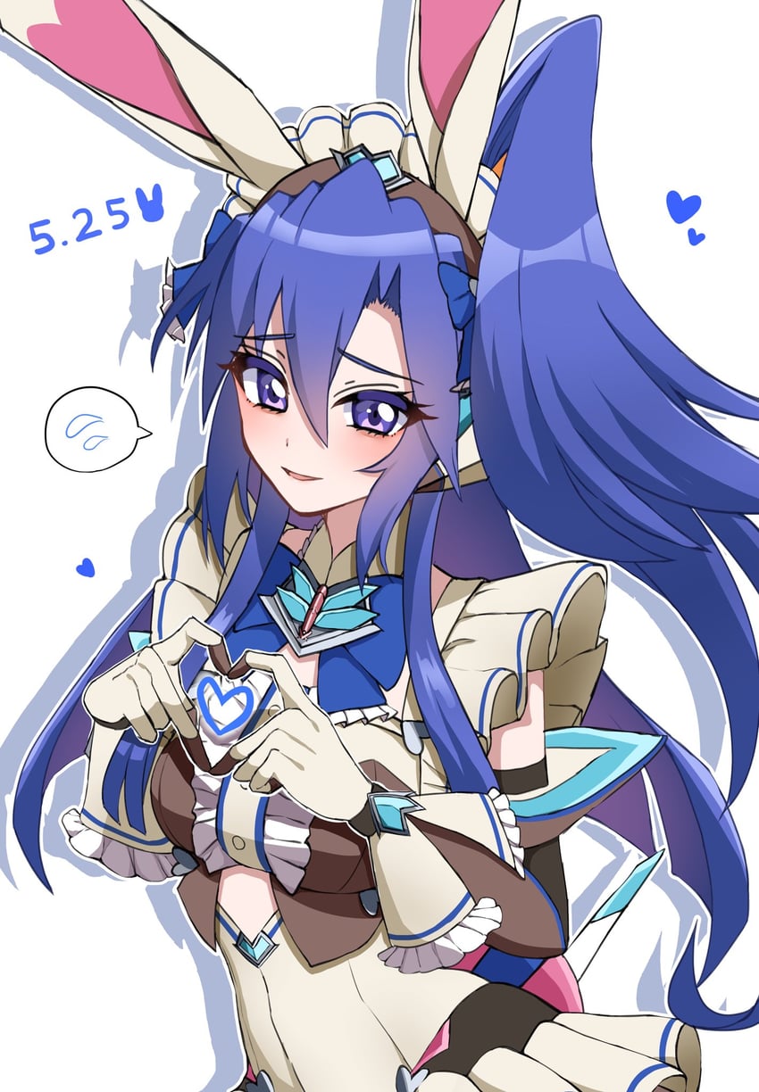 战姬绝唱、战姬绝唱Symphogear XD Unlimited、风鸣翼 1名女孩 兽耳发箍 兽耳 蓝发 蓝色轮廓